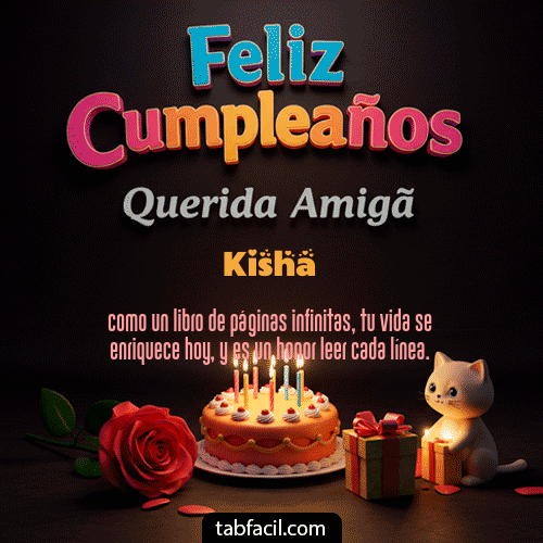 Feliz Cumpleaños Kisha GIF