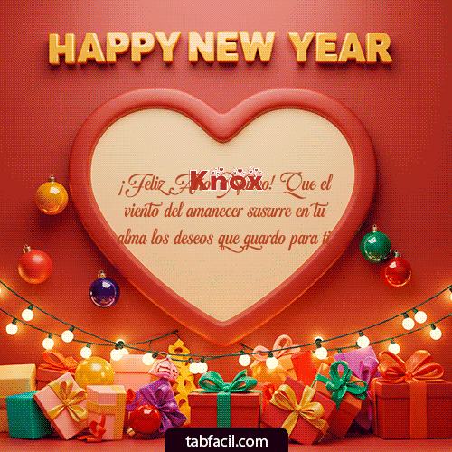 Feliz Año Nuevo Knox GIF