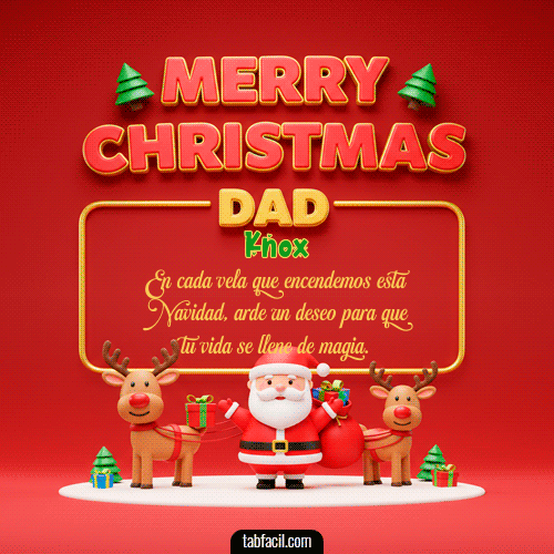 GIF Animado de Feliz Navidad para Knox - Merry Christmas DAD