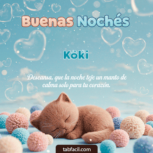 Buenas Noches Koki GIF