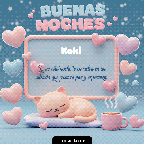 Buenas Noches Koki GIF