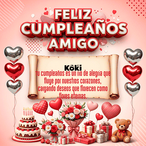 GIF de Koki - Feliz Cumpleaños Amigo