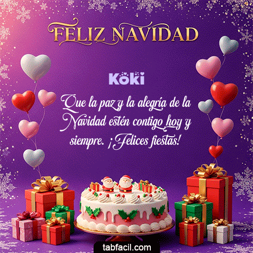 GIF Animado de Feliz Navidad para Koki - 🎅 Merry Christmas