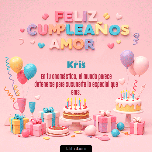GIF de Kris - 💞 Feliz Cumpleaños Amor