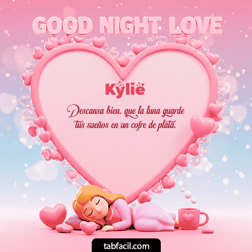 GIF Animado de Buenas Noches para Kylie - Good Night Love