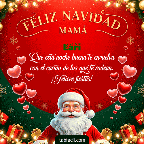 GIF Animado de Feliz Navidad para Lari - Feliz Navidad Mamá