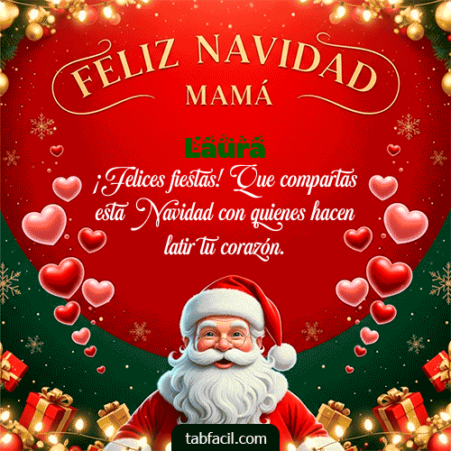 GIF de Laura - Feliz Navidad Mamá