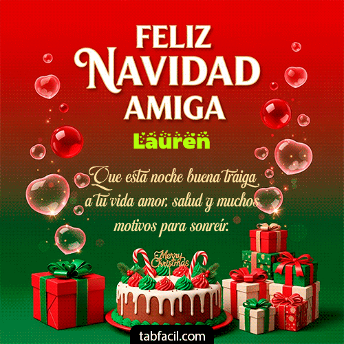 GIF de Lauren - Feliz Navidad Amiga