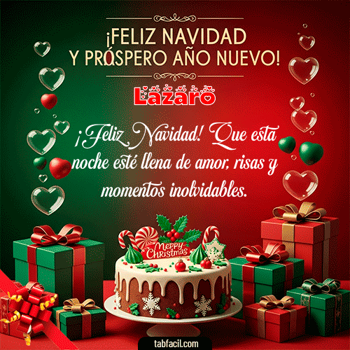 GIF de Lazaro - Feliz Navidad y Próspero Año Nuevo