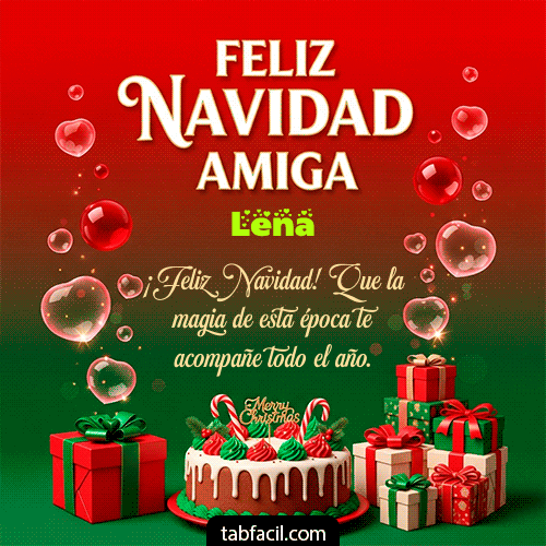 GIF de Lena - Feliz Navidad Amiga