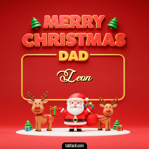 GIF de Leon - Merry Christmas DAD