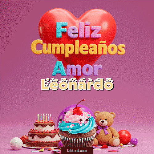 Ver GIF de 💞 Feliz Cumpleaños Amor GIF de Leonardo - 💞 Feliz Cumpleaños Amor