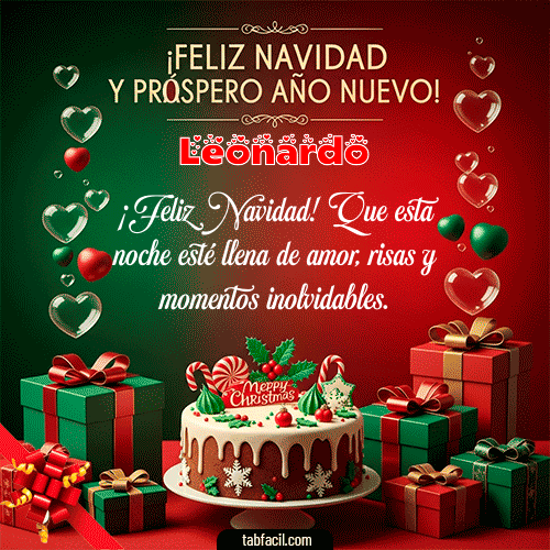 GIF de Leonardo - Feliz Navidad y Próspero Año Nuevo