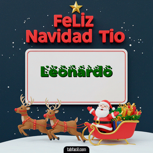 GIF de Leonardo - Feliz Navidad Tío