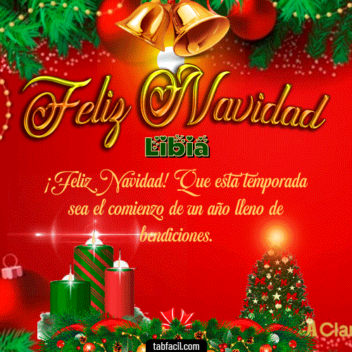 Feliz Navidad Libia GIF
