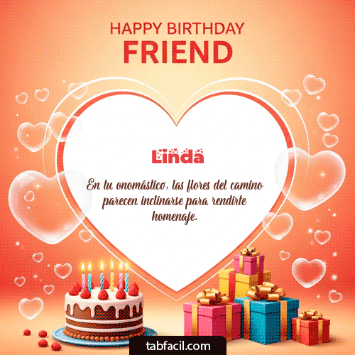 GIF de Linda - Happy Birthday Friend