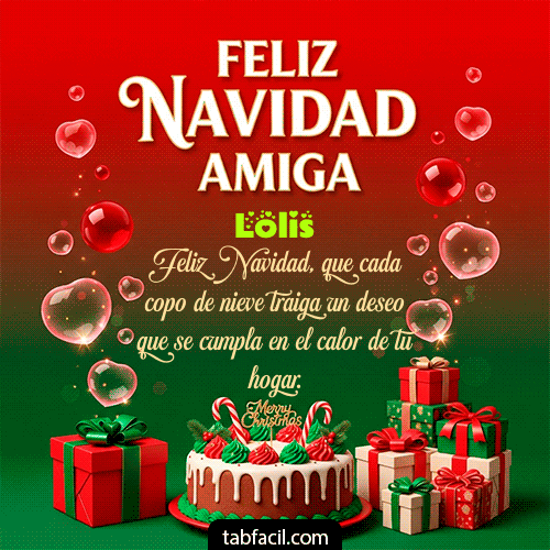 GIF de Lolis - Feliz Navidad Amiga