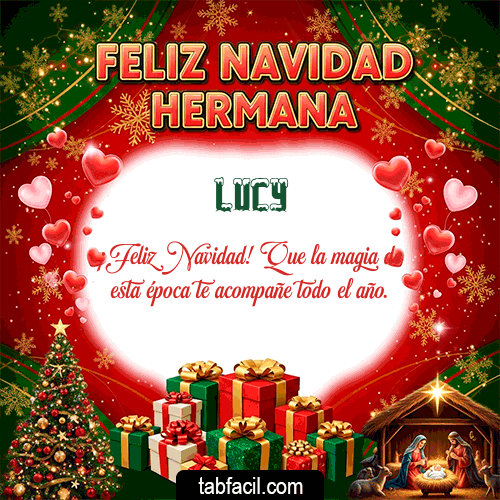 GIF de Lucy - Feliz Navidad Hermana