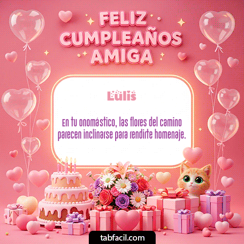 GIF de Lulis - Feliz Cumpleaños Amiga!