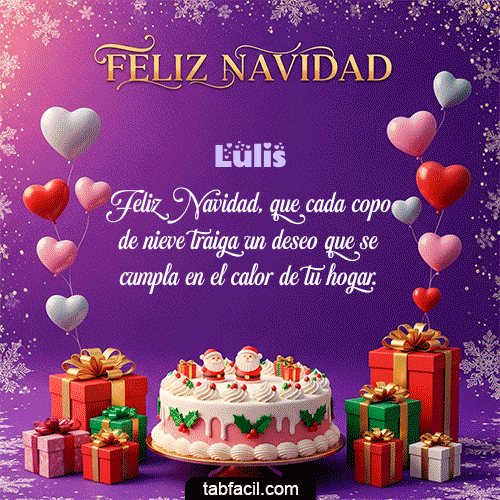 GIF Animado de Feliz Navidad para Lulis - 🎅 Merry Christmas