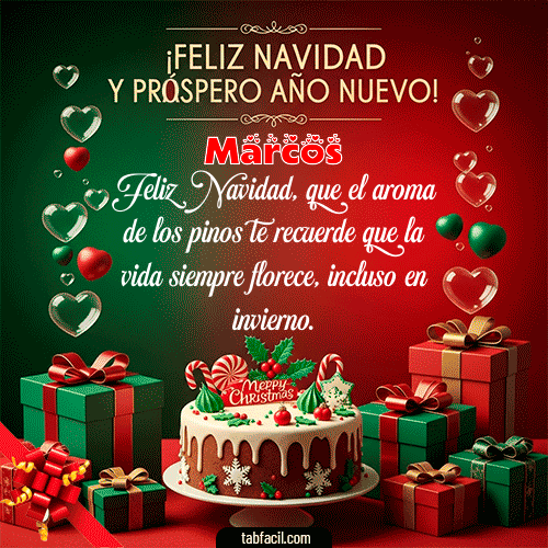 GIF de Marcos - Feliz Navidad y Próspero Año Nuevo