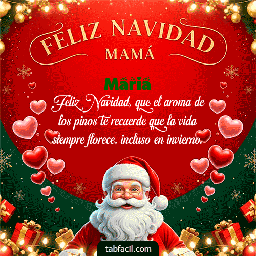 GIF de Maria - Feliz Navidad Mamá