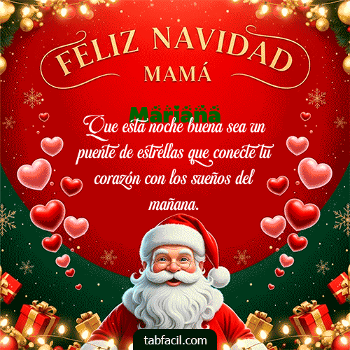Feliz Navidad Mariana GIF