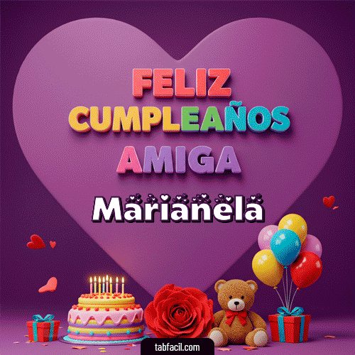 Feliz Cumpleaños Marianela GIF