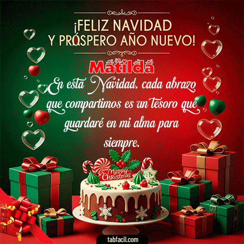 Feliz Navidad Matilda GIF