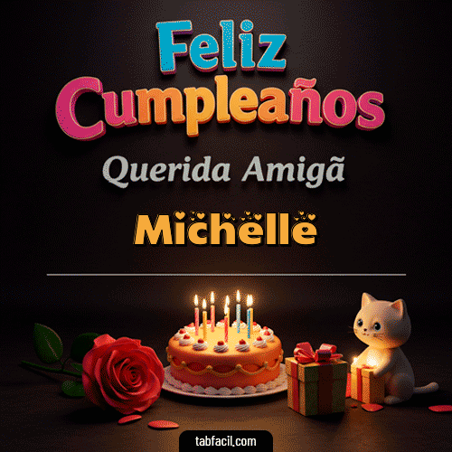 Ver GIF de 🥳 Feliz Cumpleaños Querida Amiga GIF de Michelle - 🥳 Feliz Cumpleaños Querida Amiga
