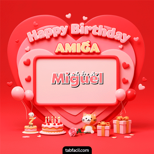 Ver GIF de 🍰 Happy BirthDay Amiga GIF de Miguel - 🍰 Happy BirthDay Amiga