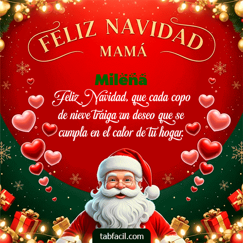Feliz Navidad Milena GIF