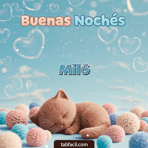 Buenas Noches Milo GIF