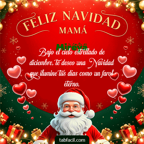 GIF de Mireya - Feliz Navidad Mamá
