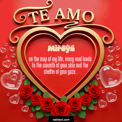 GIF Animado de Feliz Dia Amor para Mireya - Te Amo