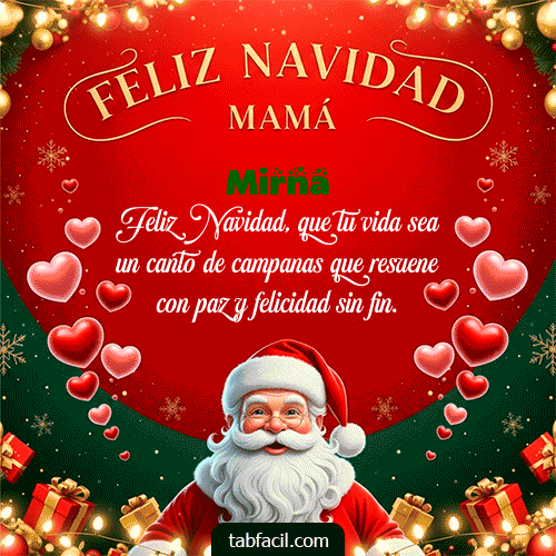 GIF Animado de Feliz Navidad para Mirna - Feliz Navidad Mamá