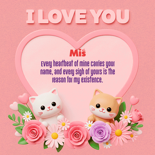 GIF Animado de Feliz Dia Amor para Mis - Te Amo!!!