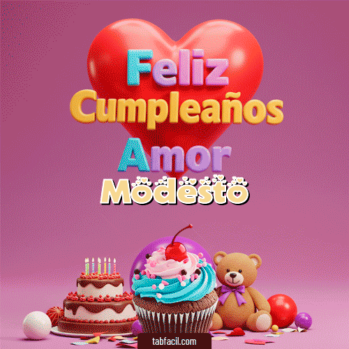 Feliz Cumpleaños Modesto GIF