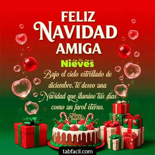 GIF de Nieves - Feliz Navidad Amiga