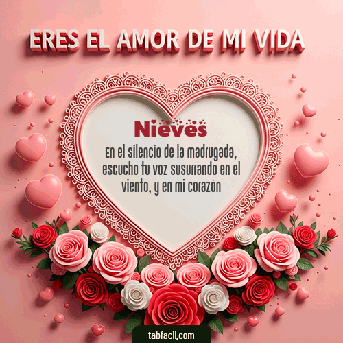 Ver GIF de Tú eres el amor de mi vida GIF de Nieves - Tú eres el amor de mi vida