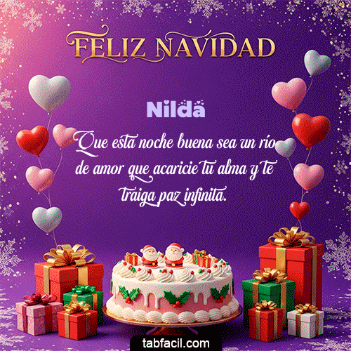 Feliz Navidad Nilda GIF