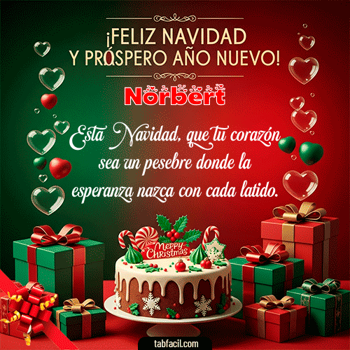 GIF de Norbert - Feliz Navidad y Próspero Año Nuevo