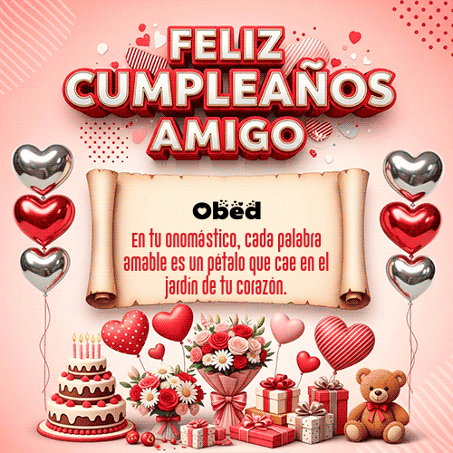 Feliz Cumpleaños Obed GIF