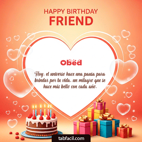 GIF de Obed - Happy Birthday Friend