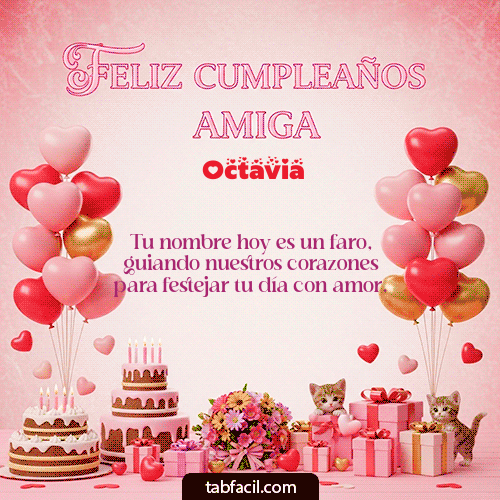 GIF de Octavia - Feliz Cumpleaños Amiga