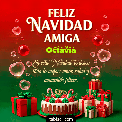 GIF de Octavia - Feliz Navidad Amiga
