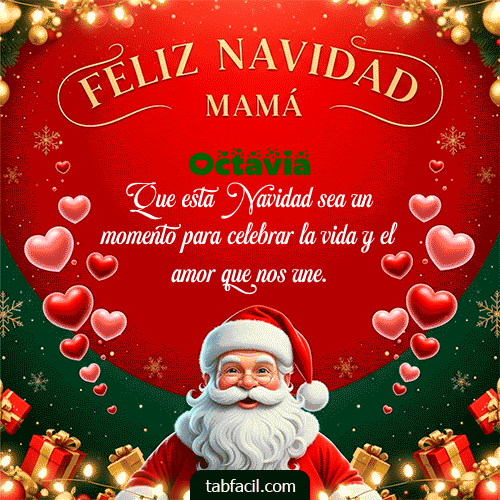 GIF de Octavia - Feliz Navidad Mamá