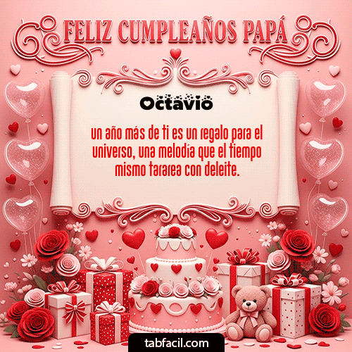 Feliz Cumpleaños Octavio GIF