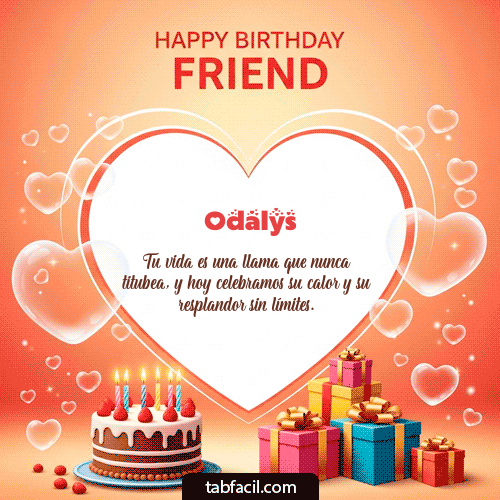 GIF de Odalys - Happy Birthday Friend