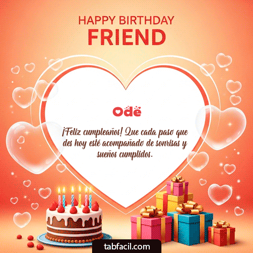 GIF de Ode - Happy Birthday Friend